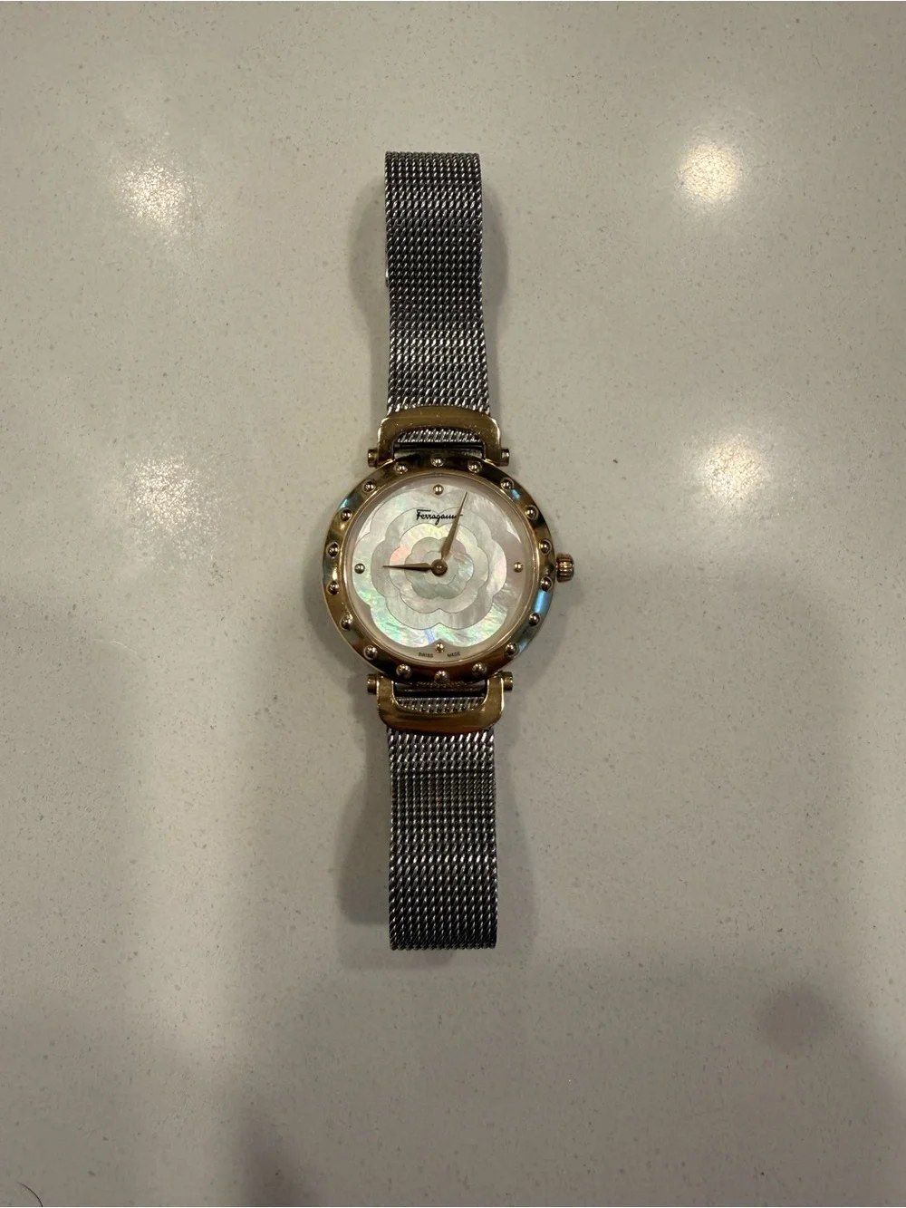 Salvatore Ferragamo Stainless Steel Two-Tone Backcase Watch - Silver & Gold